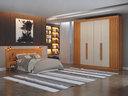 Ver imagem 1 de Dormitorio Casal Ripado 2PÇS 6 Portas Verona - Arbo Design
