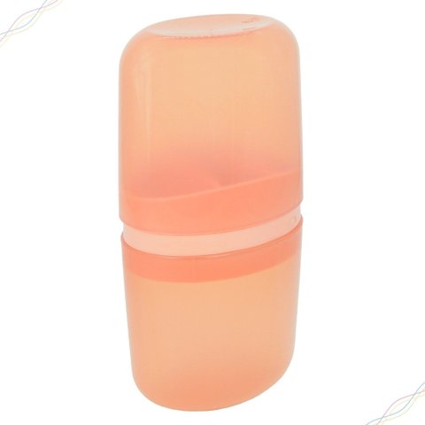 Porta Escova de Dentes Creme e Fio Dental com Tampa Coza Bulky