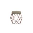 Ver imagem 2 de Kit 9 Puffs Decorativos Aramado Vanessa-Suede Bege