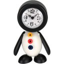 Ver imagem 1 de Relogio de Mesa Decorativo Enfeite Vintage Pinguim Home&co Metal 21x14x7cm Preto e Branco