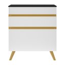 Ver imagem 4 de Gabinete Banheiro 1 Porta e 1 Gav Retrô 70cm Multimóveis Mp5024 Branco