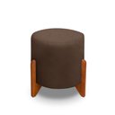 Ver imagem 2 de Banqueta Puff Thor Luxo Madeira Maciça:marrom