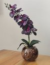 Ver imagem 4 de Arranjo Com Flor de Orquídea Roxa No vaso de vidro