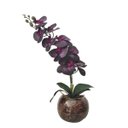 Ver imagem 1 de Arranjo Com Flor de Orquídea Roxa No vaso de vidro