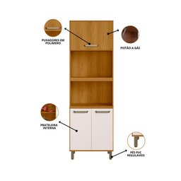 Composição Cozinha Criare 8 Peças de Canto com Torre Quente Poliman - 4