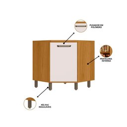Composição Cozinha Criare 8 Peças de Canto com Torre Quente Poliman - 10