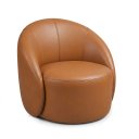 Ver imagem 6 de Poltrona Decorativa Orgânica Giratória Lua Sintético PU Whisky D03 - D’Rossi