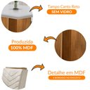 Ver imagem 6 de Conjunto Sala de Jantar Mesa Olímpia 90cm Mdf Canto Reto e 4 Cadeiras Liz Moderna