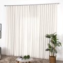 Ver imagem 2 de Cortina de Voil Moderna + Microfibra Offwhite/bege com Ilhós