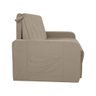 Sofá Cama 2 Lugares com Braço Veludo Pavia Bege Palermo Matrix - 8