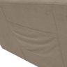 Sofá Cama 2 Lugares com Braço Veludo Pavia Bege Palermo Matrix - 9