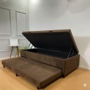 Ver imagem 4 de Cama Box Baú Solteiro com Auxiliar Conjugada | Blindada | Pistão a Gás | Suporta até 200kg | 188x88x
