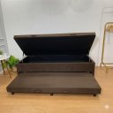 Ver imagem 5 de Cama Box Baú Solteiro com Auxiliar Conjugada | Blindada | Pistão a Gás | Suporta até 200kg | 188x88x
