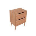 Ver imagem 5 de Bancada de Banheiro C/ Pés Bn3639 S/ Cuba C/ 2 Gavetas 60cm Amêndoa - Tecno Mobili