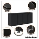 Ver imagem 3 de Conjunto de Escritório Office 3 Peças Mesa Gaveteiro Balcão Oslo