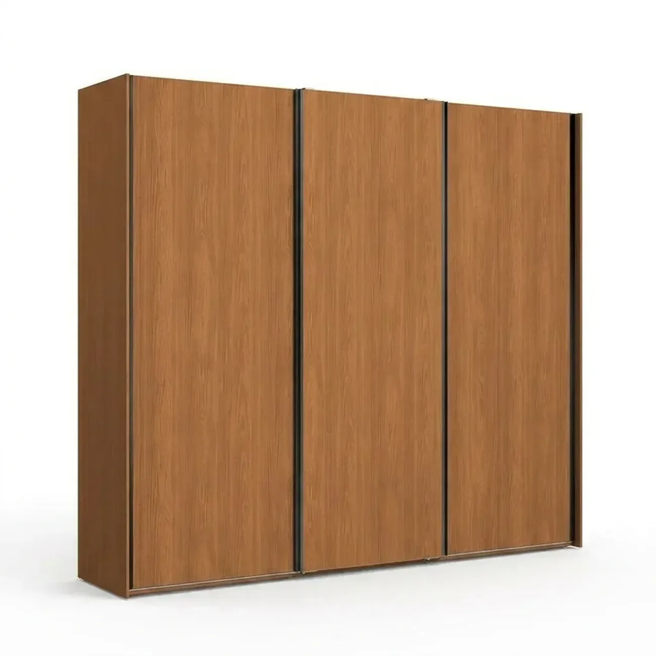 Ver imagem 2 de Guarda Roupa Casal 3 Portas de Correr e 4 Gavetas 260x230cm Elegance Canela