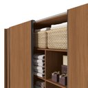 Ver imagem 6 de Guarda Roupa Casal 3 Portas de Correr e 4 Gavetas 260x230cm Elegance Canela