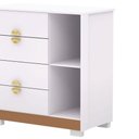 Ver imagem 3 de Cômoda Sapateira 4 Gavetas Clarabella Branco/camarim