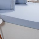 Ver imagem 4 de Jogo de Cama Queen Broderie 3 Pçs Bordado Inglês 158x198x35cm Blue