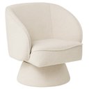 Ver imagem 1 de Poltrona Decorativa Agnes Base Fixa Bouclé Off White - Nexta Casa