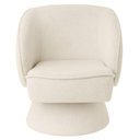 Ver imagem 5 de Poltrona Decorativa Agnes Base Fixa Bouclé Off White - Nexta Casa