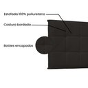 Ver imagem 3 de Cabeceira Painel Verona Para Cama Box Casal 140 cm Corino Marrom - D’Rossi