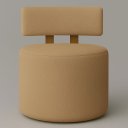 Ver imagem 4 de Kit 02 Poltronas Sala Orgânica Almyra - Tecido Boucle - Capuccino