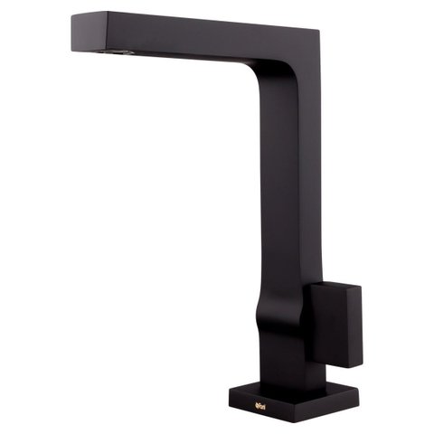 Torneira Lavatório Mesa Bica Alta Horus 1195bk450 Preto Fosco Fani