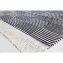 Ver imagem 2 de Tapete Grande 100% Algodão Tapete para Sala ou Quarto Cor Preto / Cru 2,00m X 1,40m