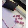 Fone de Ouvido com Fio Estojo Magnético e 3 Pares de Silicone:Rosa - 2