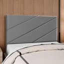 Ver imagem 2 de Cabeceira Queen 160 Cm com Frame Cristal Corino Cinza Artte