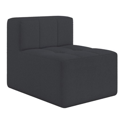 Sofá Modulado 1 Lugar 77cm Espuma D33 Multimóveis Cr45350 Grafite