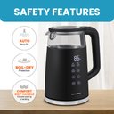 Ver imagem 4 de Elite Gourmet Ekt8717 Chaleira Elétrica 1,7l Preto/cinza