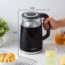 Ver imagem 6 de Elite Gourmet Ekt8717 Chaleira Elétrica 1,7l Preto/cinza