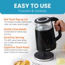 Ver imagem 2 de Elite Gourmet Ekt8717 Chaleira Elétrica 1,7l Preto/cinza