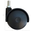 Ver imagem 3 de 1 Rodizio para Moveis Pe de Cama Box Rodinha para Cama Peça Reposição Rodinha Giratoria