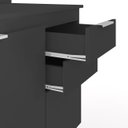 Ver imagem 6 de Armário de Cozinha Cp10 e Tampo 178cm Pérola Z34 Preto - Mpozenato