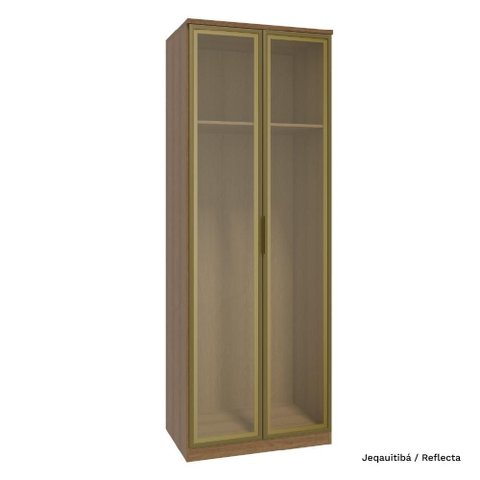 Guarda Roupa Modulado 02 Portas de Vidro 234cm Setiba