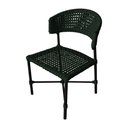 Ver imagem 1 de Cadeira Hortz Corda Náutica Base em Alumínio Premium Preto/verde Musgo