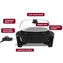 Ver imagem 7 de Elite Gourmet Eg6201 Frigideira Elétrica Antiaderente 7,5qt Preto