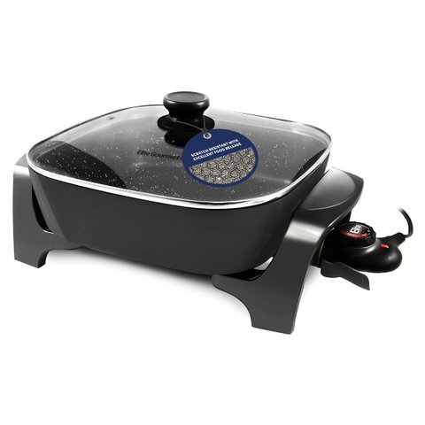 Elite Gourmet Eg6201 Frigideira Elétrica Antiaderente 7,5qt Preto