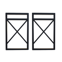 Ver imagem 2 de Suportes para prateleiras X estilo industrial 2uni.