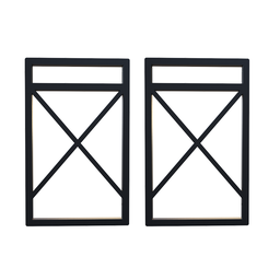 Suportes para prateleiras X estilo industrial 2uni. - 2