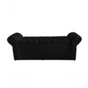 Ver imagem 3 de Kit de Quarto Cabeceira de Cama Box e Calçadeira Baú Dubai King 195 Cm Suede Preto do Lar Móveis