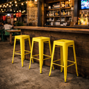 Ver imagem 1 de Banqueta Alta em Aço Iron Amarelo