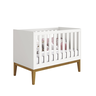 Berço Noah Pés Madeira Classic/mini Cama Reller Noah Retro Branco - 1