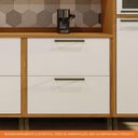 Ver imagem 2 de Balcão de Cozinha com 1 Porta e 1 Gavetão e Tampo 100% Mdf Syrah Rio Doce Amendoa-branco