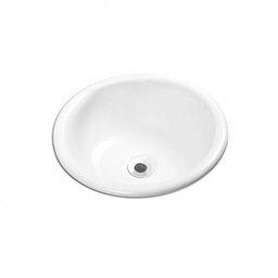 Cuba de Sobrepor para Banheiro 31cm Redonda Branco - Celite - 1