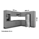 Ver imagem 3 de Cozinha Completa Ciela 14 Peças (5aéreos+4balcões+2paneleiros+3complementos) C14p80 Canela/azul