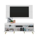 Ver imagem 6 de Rack Retrô com Painel para TV até 65" Multimóveis Flórida FG3133 Branco/Natural